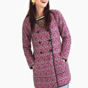 J. Crew Pink Floral Puffer Jacket Liberty of London like new